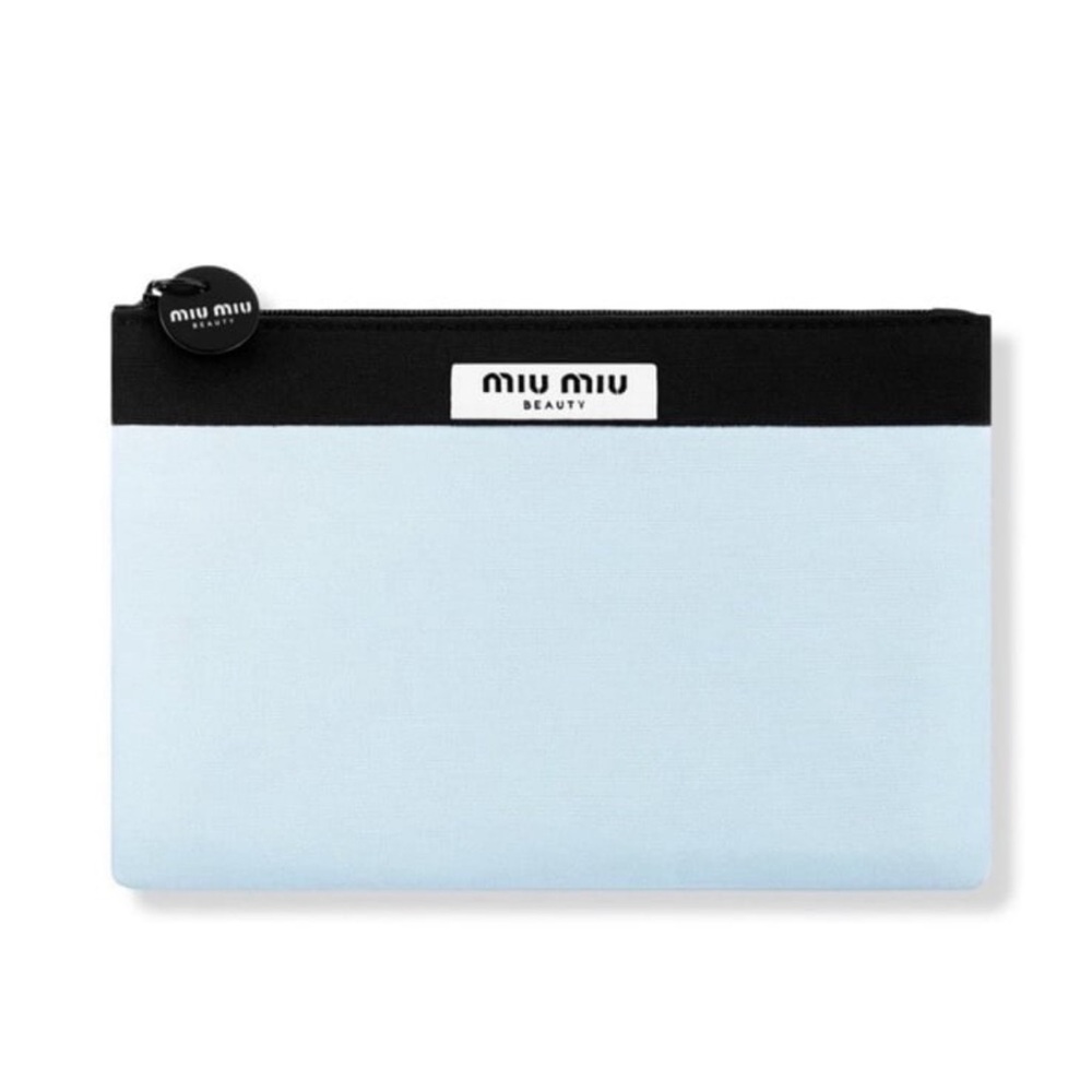 Miu Miu Beauty Black and baby blue Pouch